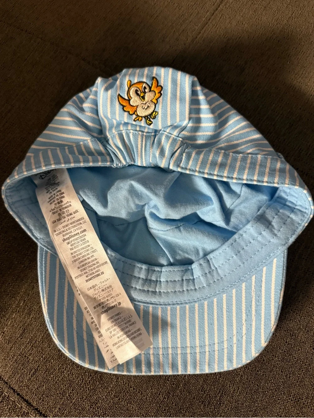 Disney Runaway Railway Kids Cap in Light Blue & White